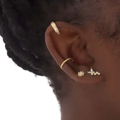 Bague d'oreille dorée - TWIST