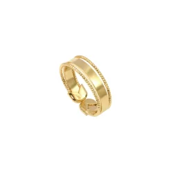 Bague plaqué or deluxe petit modèle - DISCO