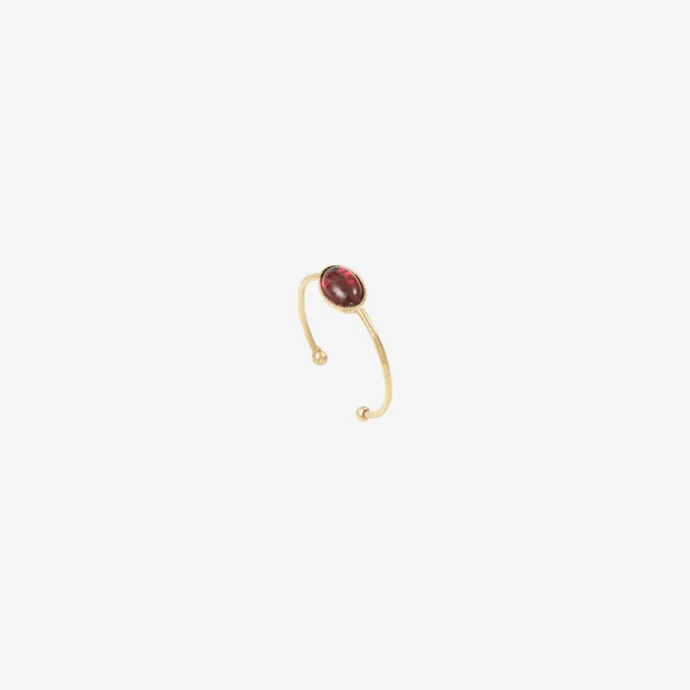 Bague plaquée or - CAB OVALE