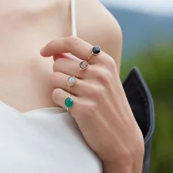 Bague plaquée or - SERTI PM