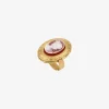 Bague plaquée or ovale - EDEN
