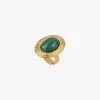Bague plaquée or ovale - EDEN