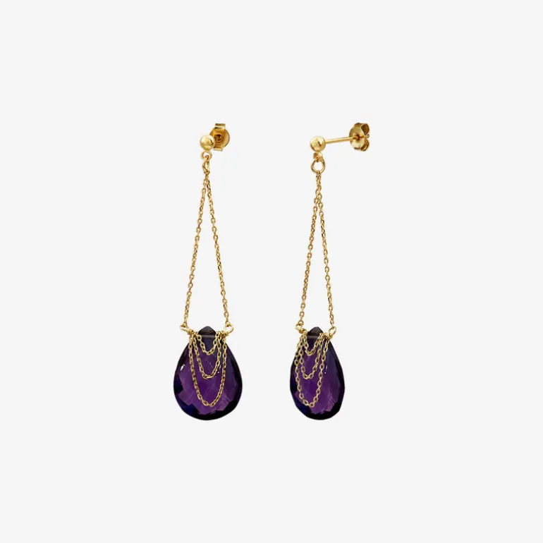 Boucles d'oreilles dorées - SOLANGE