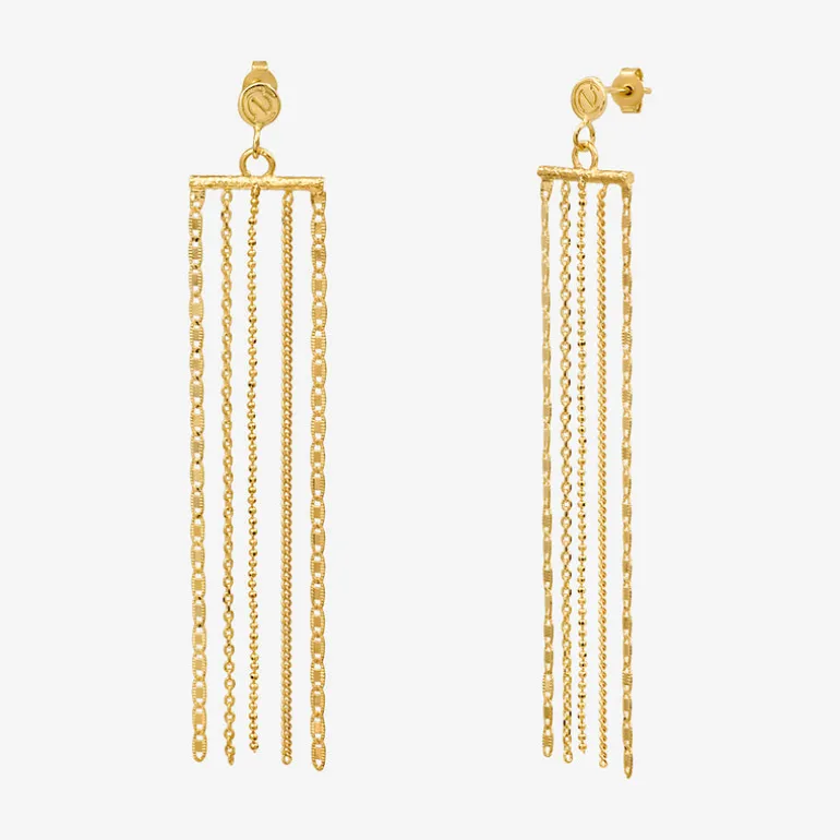 Boucles d'oreilles dorées - BYZANCE