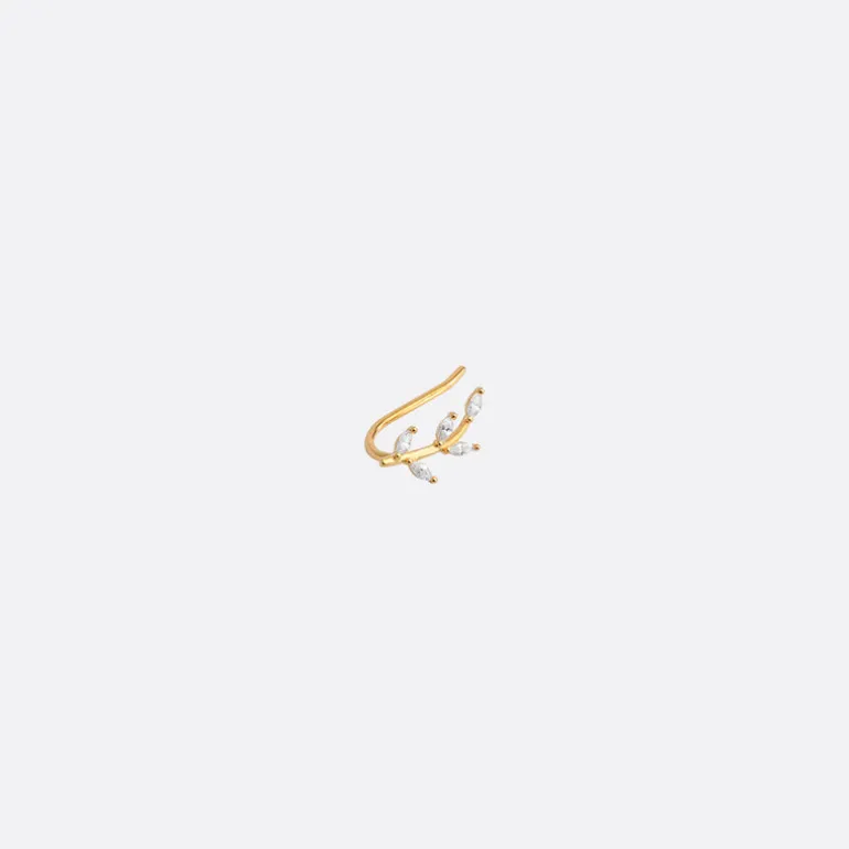 Boucles d'oreilles dorées acacia - KIND OF THINGS