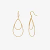 Boucles d'oreilles dorées drop petit modèle - DISCO