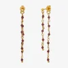 Boucles d'oreilles dorées double - ROXANE