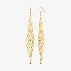 Boucles d'oreilles dorées grand modele - BARBARA