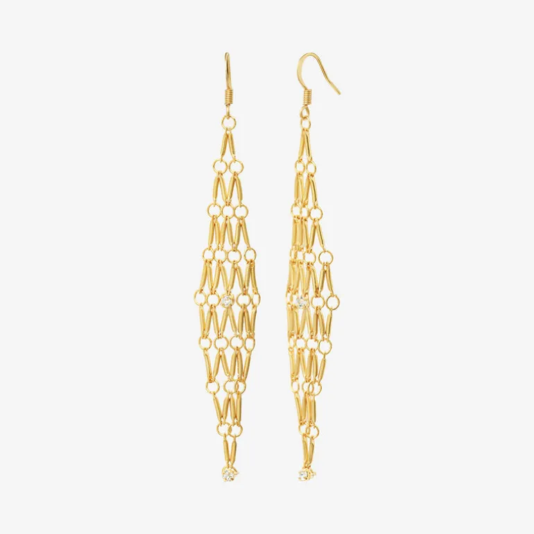Boucles d'oreilles dorées grand modele - BARBARA