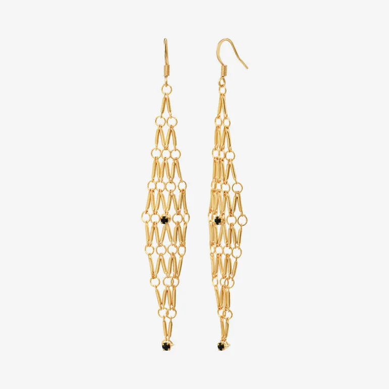 Boucles d'oreilles dorées grand modele - BARBARA