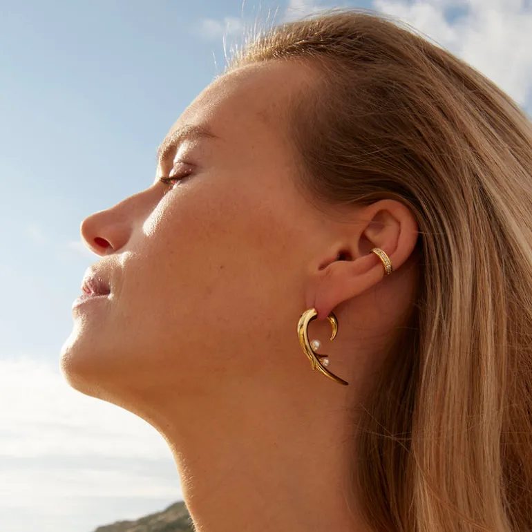 Boucles d'oreilles dorées izia solo - KIND OF THINGS