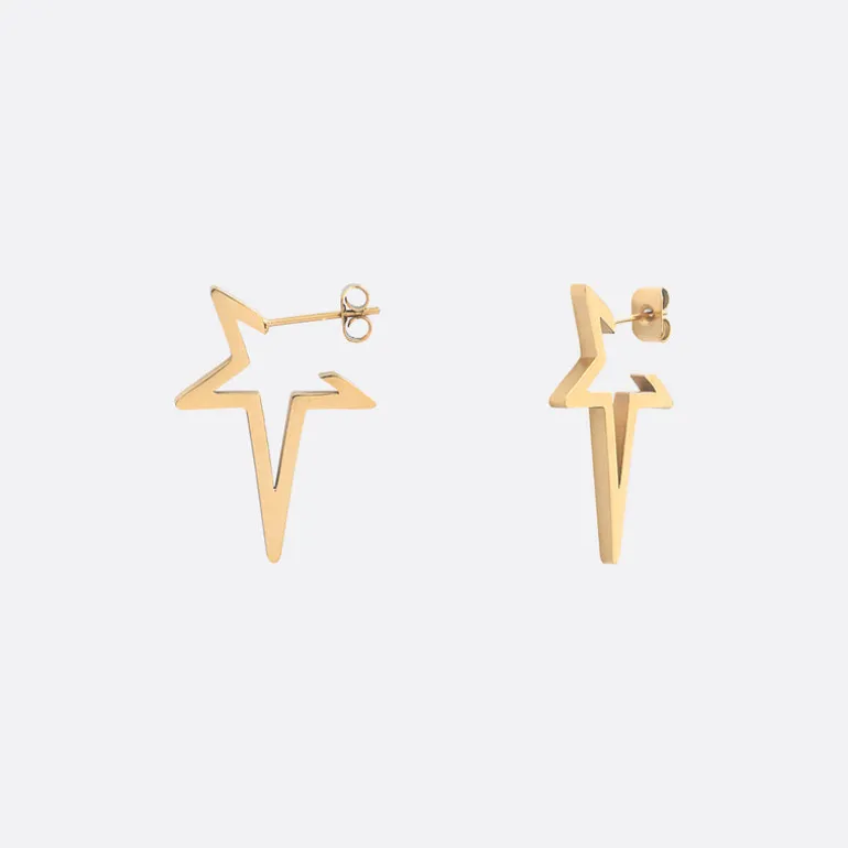 Boucles d'oreilles dorées luna - KIND OF THINGS