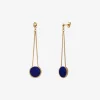 Boucles d'oreilles dorées longues - LADY