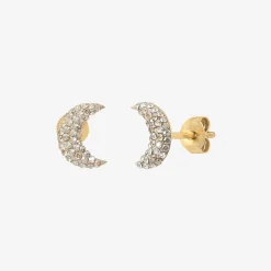 Boucles d'oreilles dorées moon - KUCHI