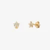 Boucles d'oreilles puces dorées - AIMÉE
