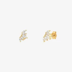 Boucles d'oreilles puces dorées - DIANE