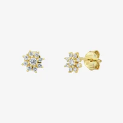 Boucles d'oreilles puces dorées - AYA