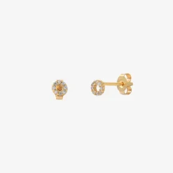 Boucles d'oreilles puces dorées - ETEL
