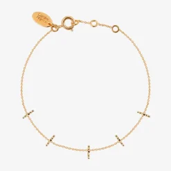 Bracelet doré barrette - DISCO