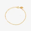 Bracelet doré chaines simples - MINI HEARTS