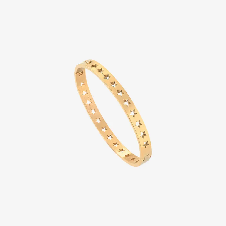 Bracelet jonc doré petit modele - LUNA