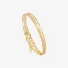 Collier / bracelet 3 tours doré chaines simples - MINI HEARTS