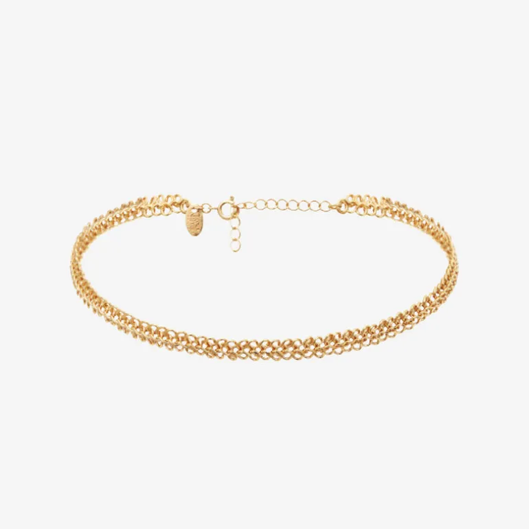 Collier choker doré - MINI 90'S