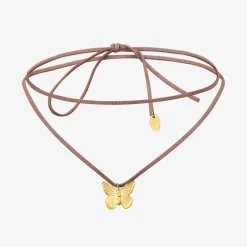 Collier cordon doré petit modèle - BUTTERFLY