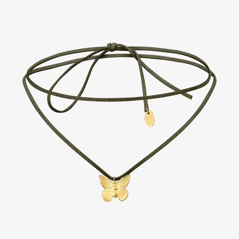 Collier cordon doré petit modèle - BUTTERFLY