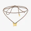Collier cordon doré petit modèle - BUTTERFLY
