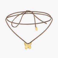 Collier cordon doré petit modèle - BUTTERFLY