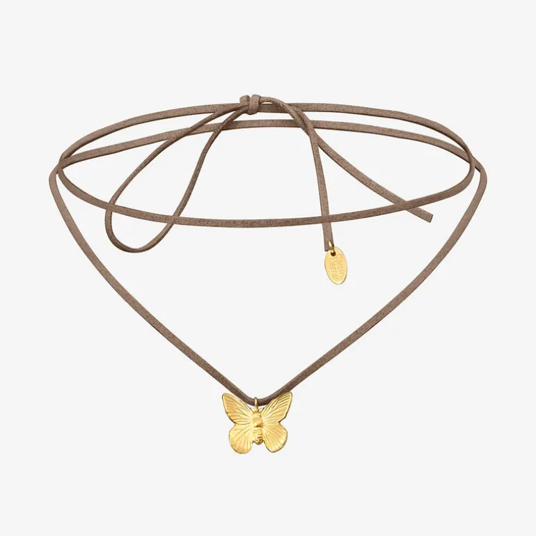 Collier cordon doré petit modèle - BUTTERFLY