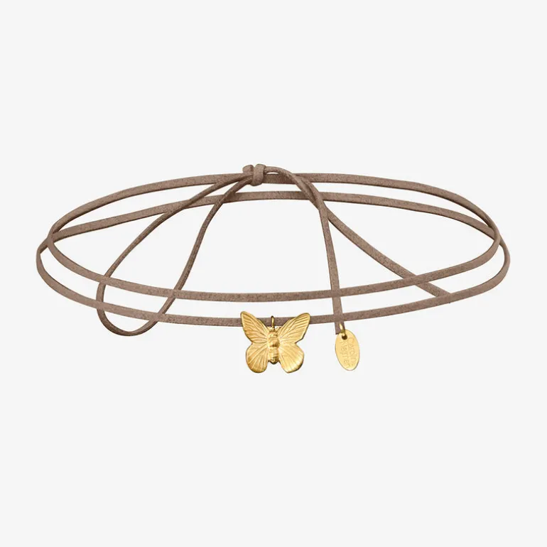 Collier cordon doré petit modèle - BUTTERFLY