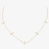Collier doré barrette - DISCO