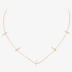 Collier doré barrette - DISCO