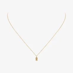 Collier doré champ crystal - PARTY