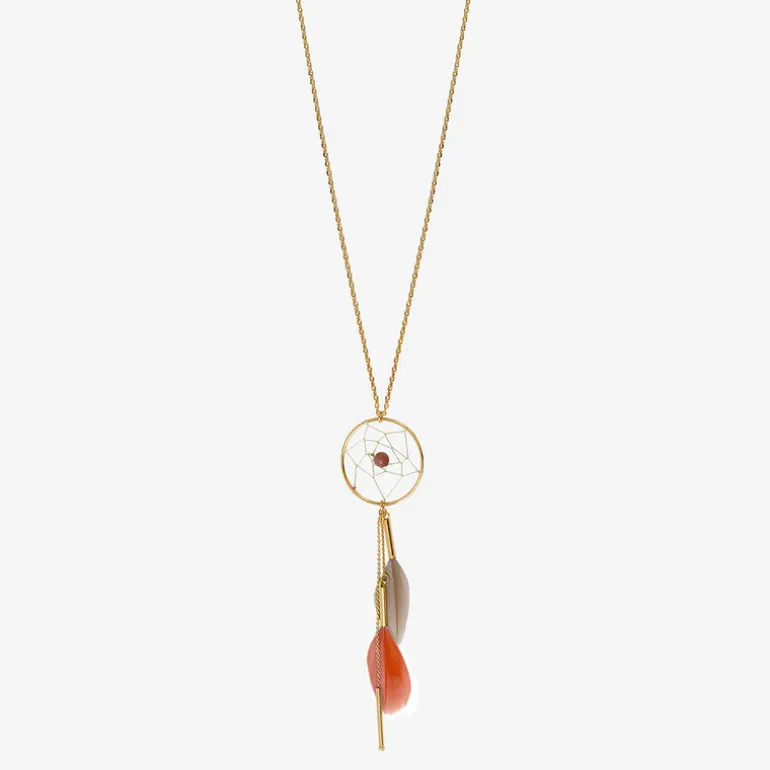 Collier sautoir doré - DREAM CATCHER