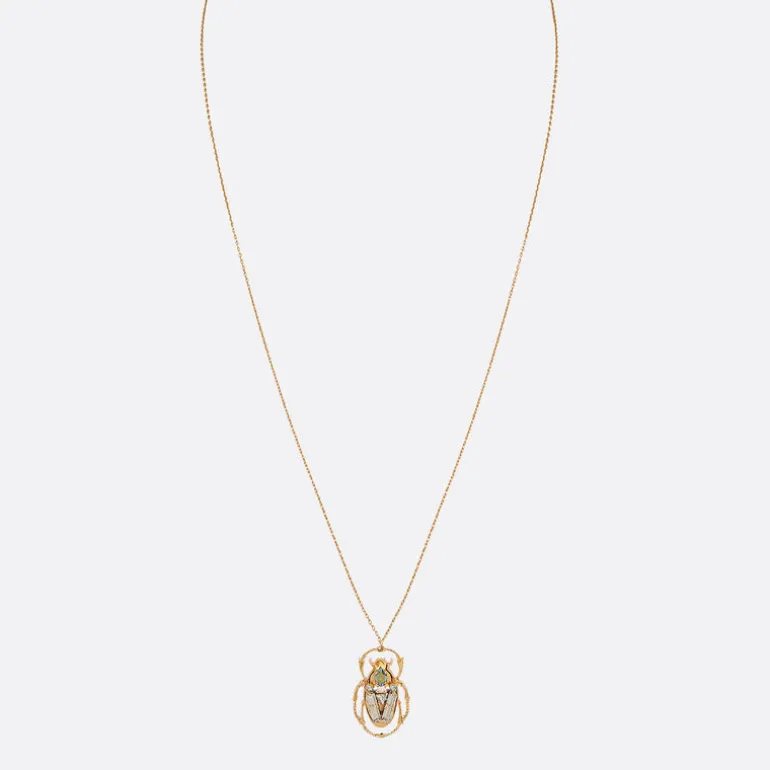 Collier sautoir doré blanc - IMPERIAL